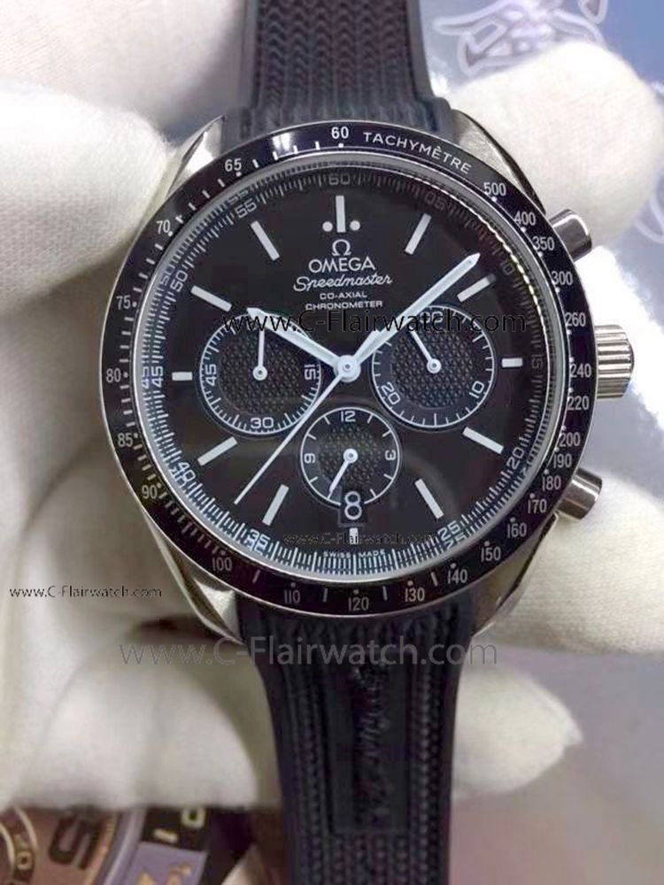 Copy Omega Speedmaster with Rubber Strap Men Watch 42mm Copy Omega Speedmaster with Rubber Strap Men Watch 42mm